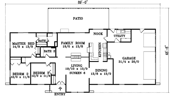 main floor house blueprint