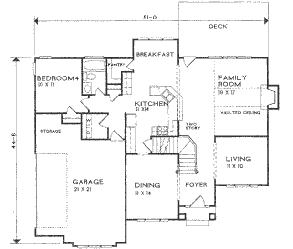 main floor house blueprint