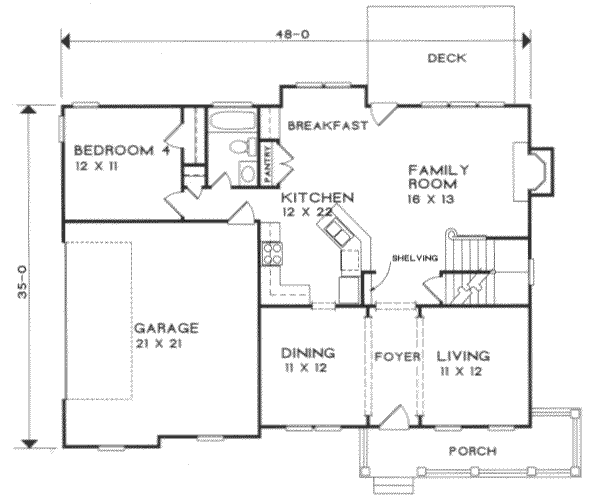 main floor house blueprint
