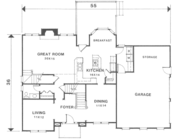 main floor house blueprint