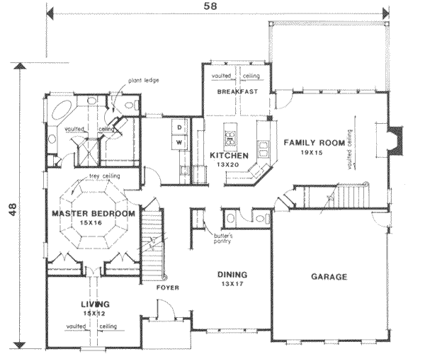 main floor house blueprint