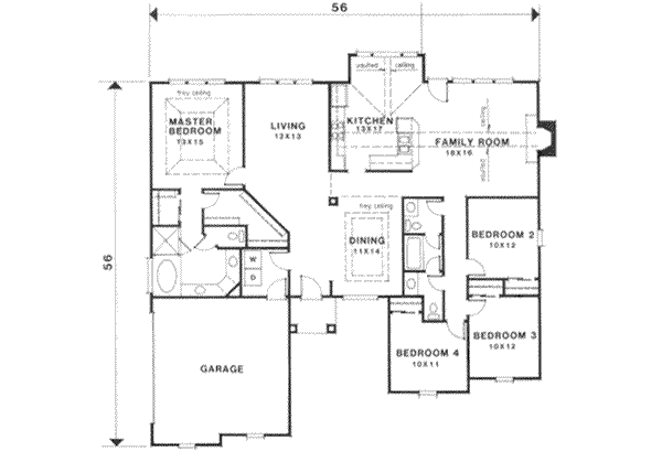 main floor house blueprint