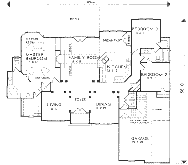 main floor house blueprint