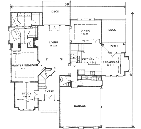 main floor house blueprint