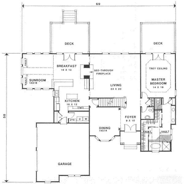 main floor house blueprint