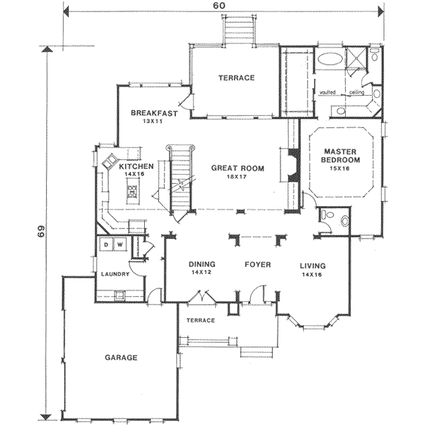 main floor house blueprint