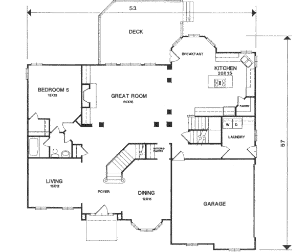 main floor house blueprint
