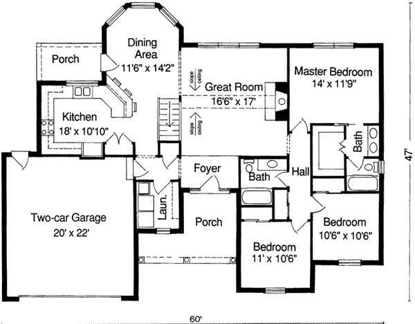 main floor house blueprint