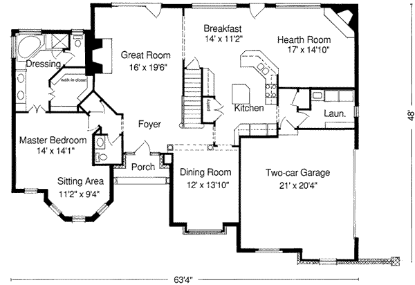 main floor house blueprint