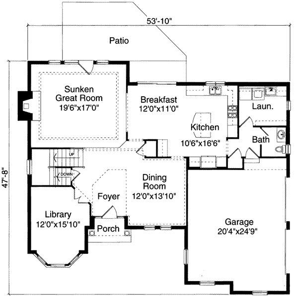 main floor house blueprint