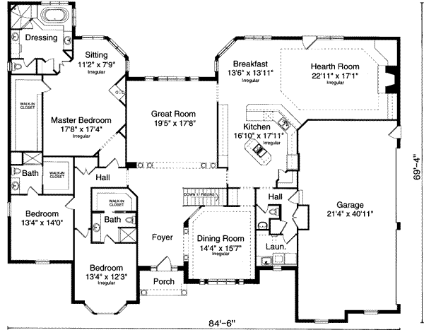 main floor house blueprint
