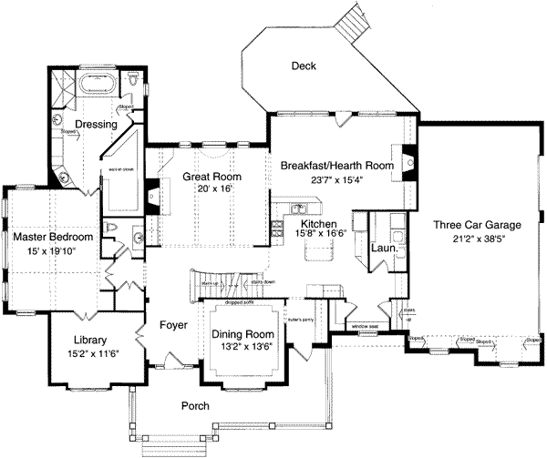main floor house blueprint