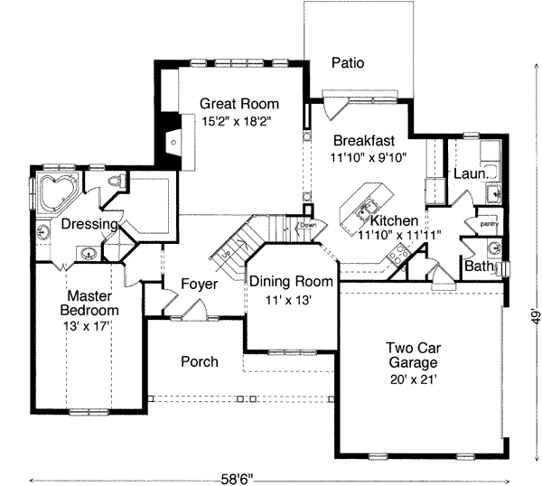 main floor house blueprint