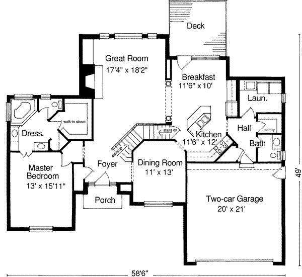 main floor house blueprint