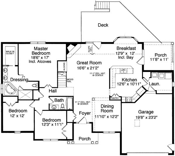 main floor house blueprint