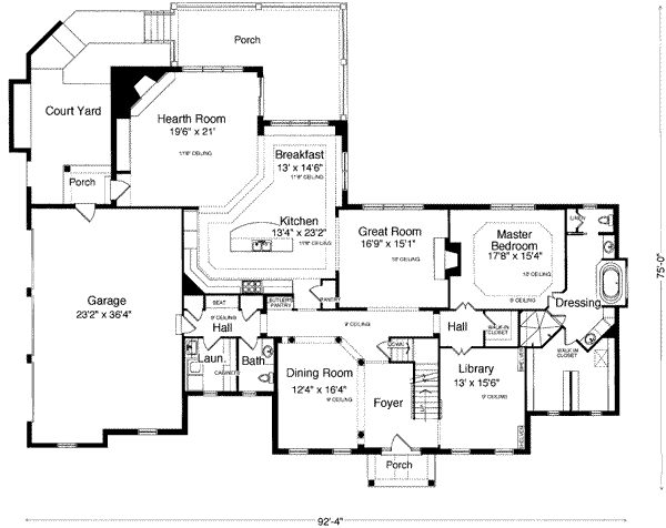 main floor house blueprint