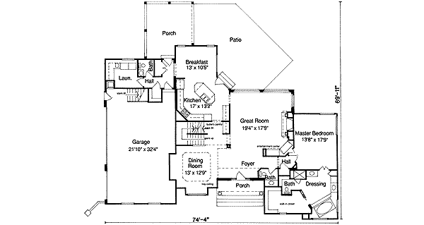 main floor house blueprint