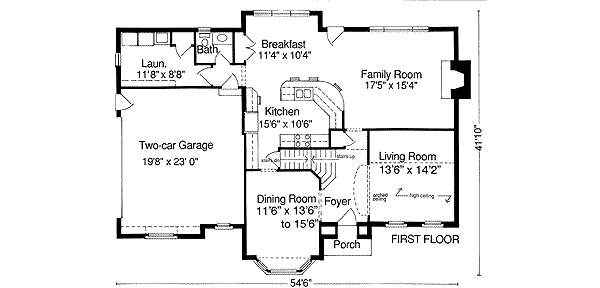 main floor house blueprint