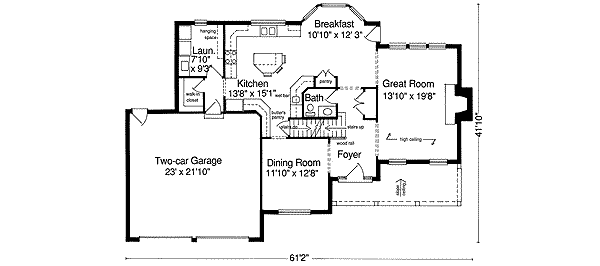 main floor house blueprint