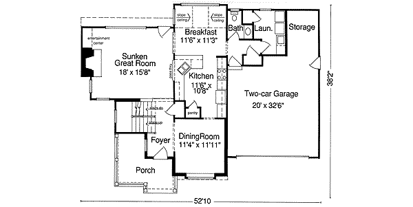 main floor house blueprint