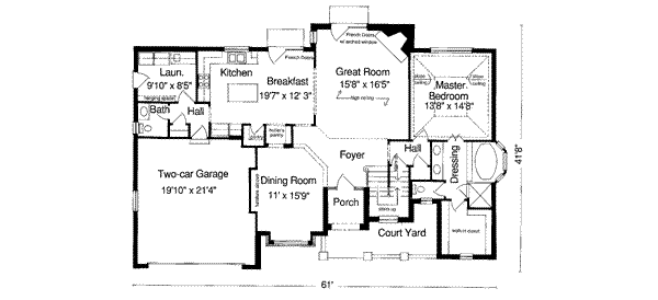 main floor house blueprint