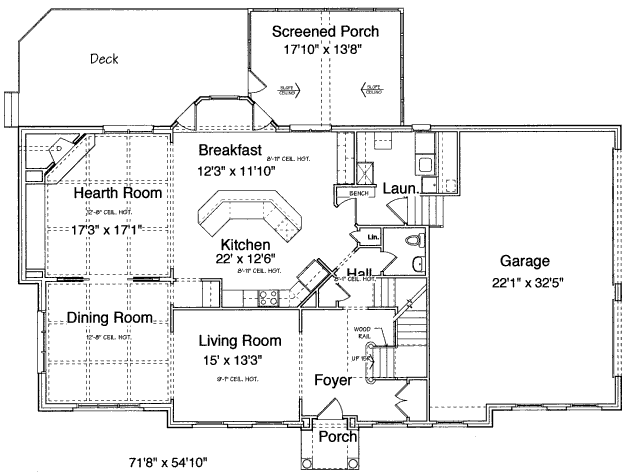 main floor house blueprint