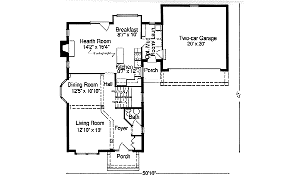 main floor house blueprint