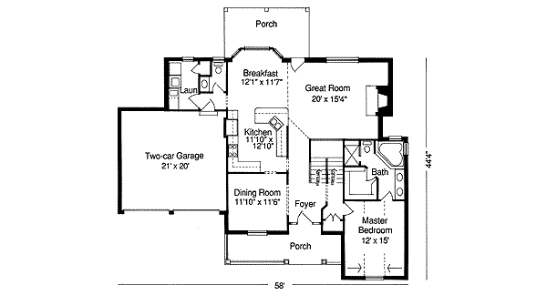 main floor house blueprint