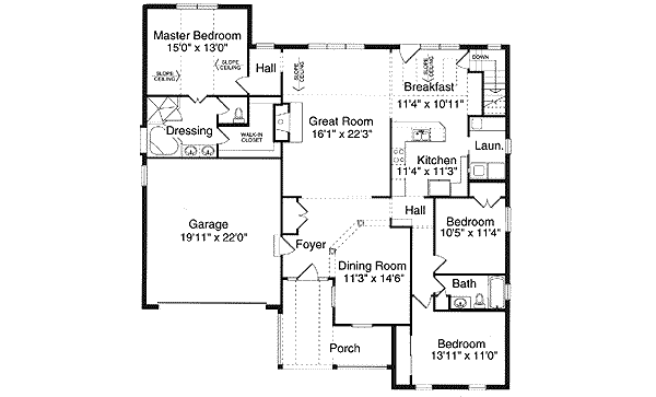main floor house blueprint