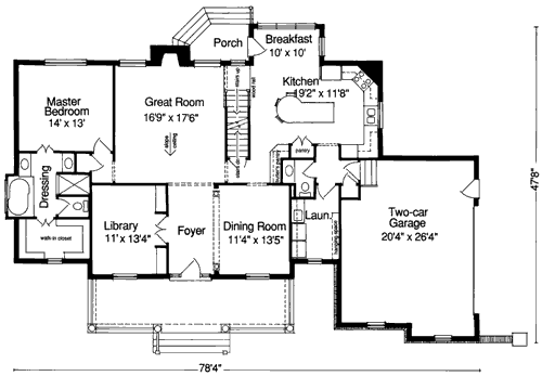 main floor house blueprint