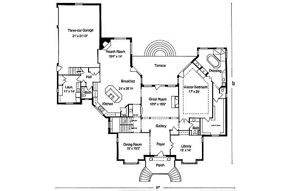 main floor house blueprint