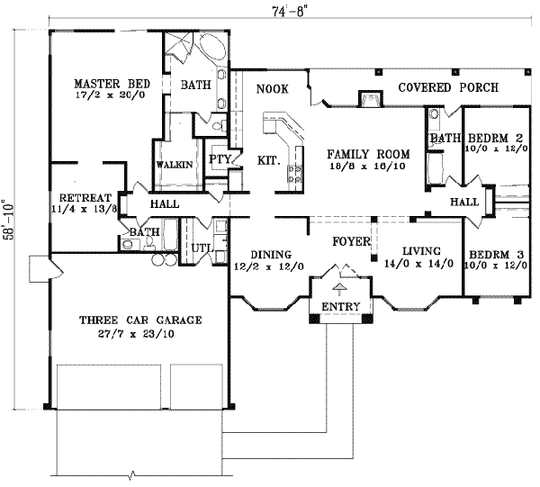 main floor house blueprint