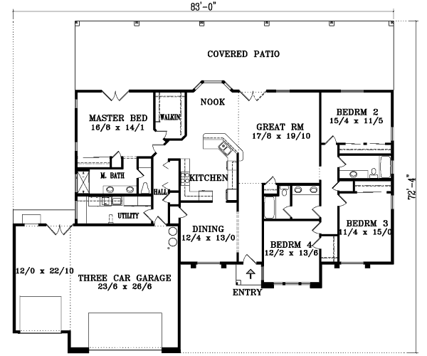 main floor house blueprint