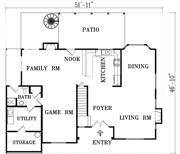 main floor house blueprint