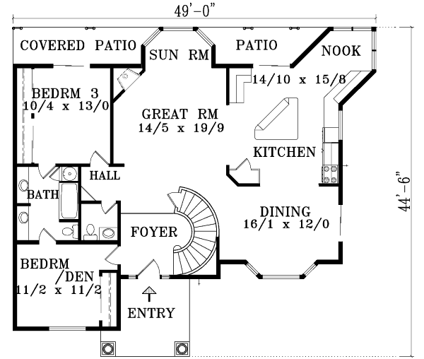 main floor house blueprint