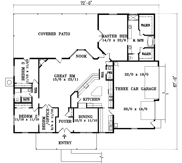 main floor house blueprint