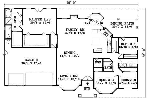 main floor house blueprint
