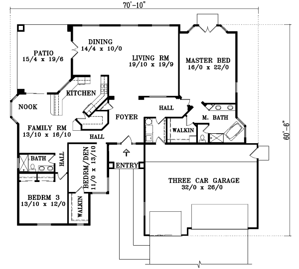 main floor house blueprint