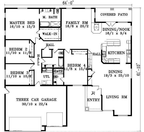 main floor house blueprint