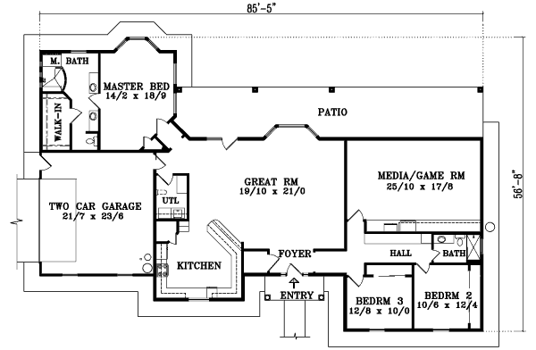 main floor house blueprint
