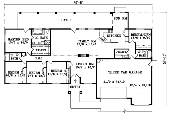 main floor house blueprint
