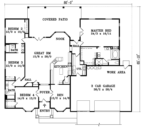 main floor house blueprint
