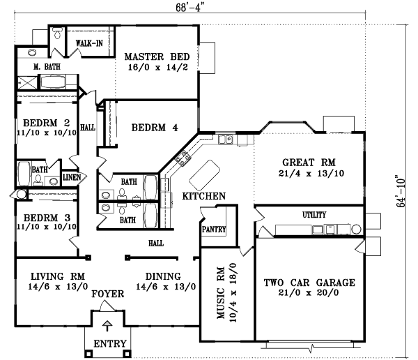 main floor house blueprint