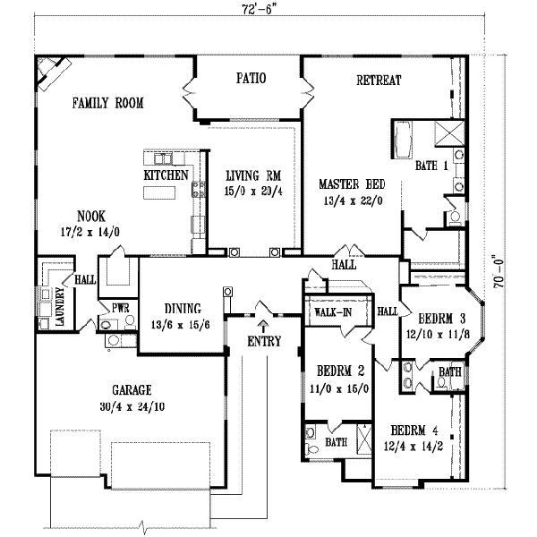 main floor house blueprint