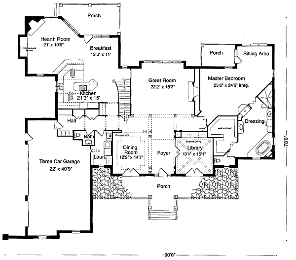 main floor house blueprint