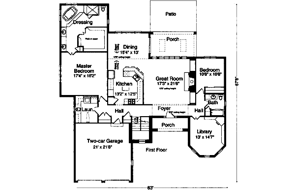 main floor house blueprint