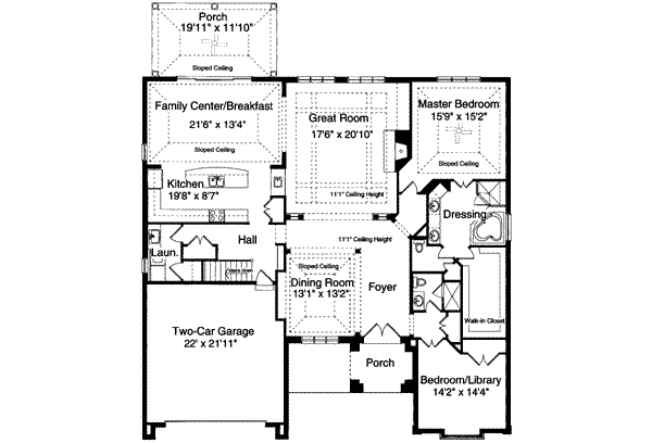 main floor house blueprint