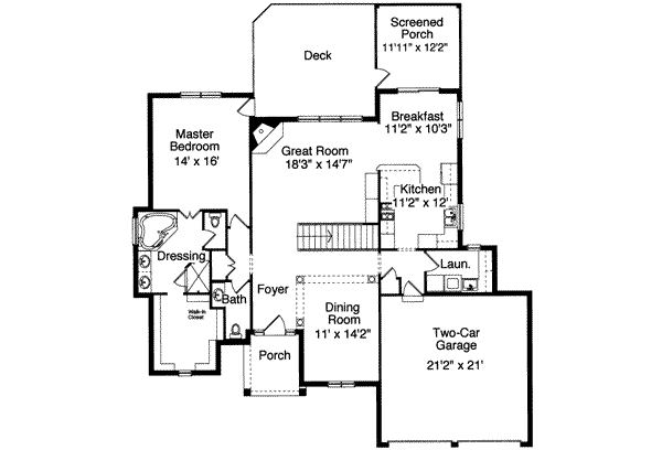 main floor house blueprint