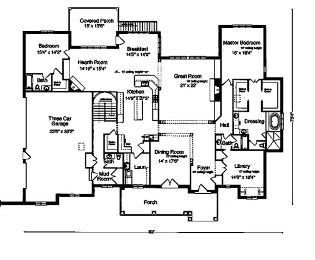 main floor house blueprint