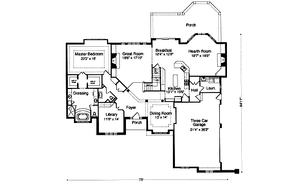main floor house blueprint